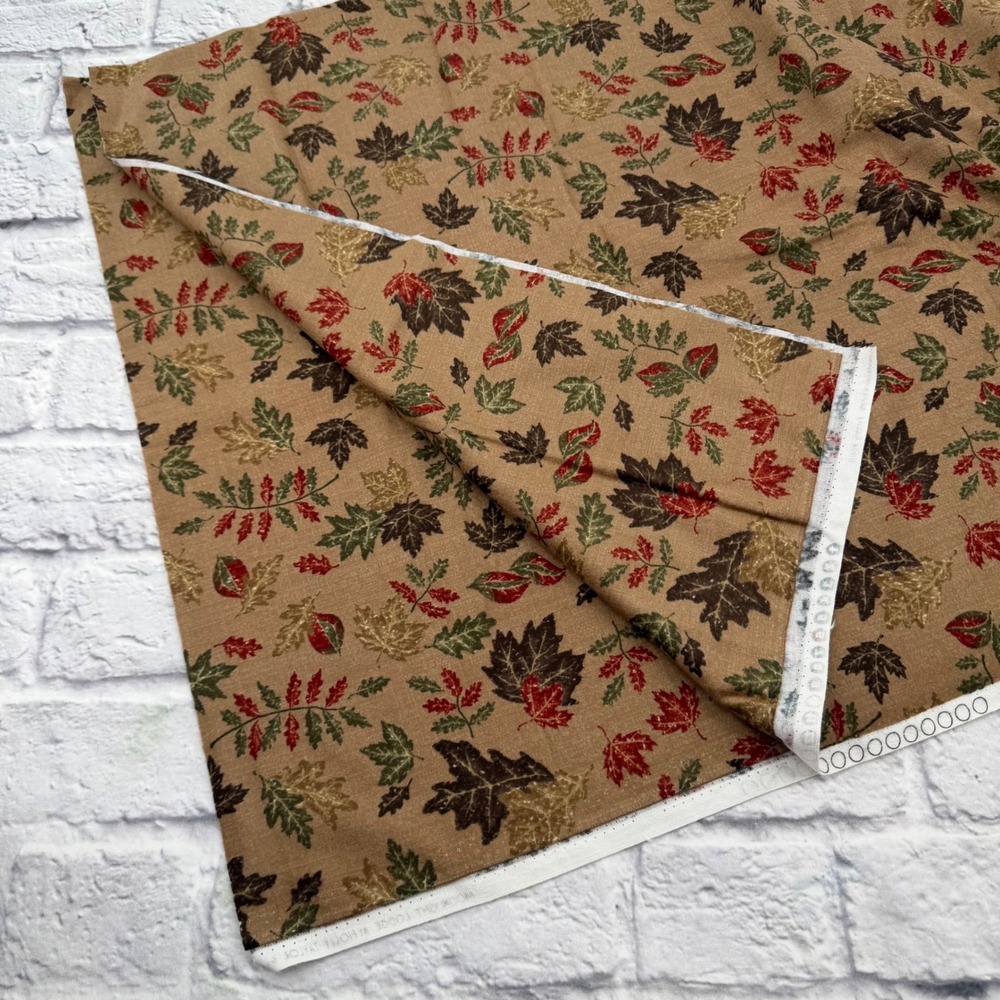 Moda Moonlight Lodge Holly Taylor Autumn Leaf Cotton Fabric 2 Yards Pattern 6401
